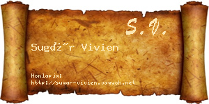 Sugár Vivien névjegykártya